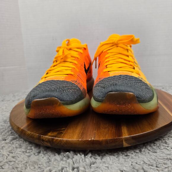 Nike Mens 11.5 Kobe 10 Elite Chester Orange Athletic Basketball Shoe 747212-818 - Picture 4 of 12